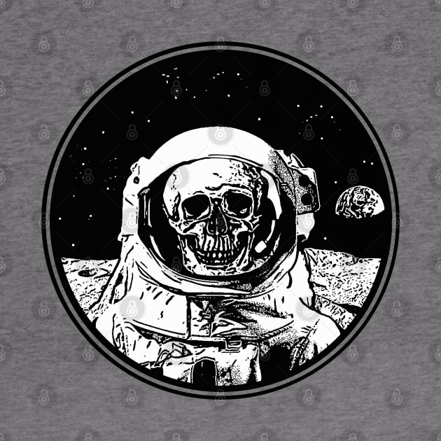 Skeleton Astronaut ∆∆∆ Outer Space Horror Artwork by DankFutura